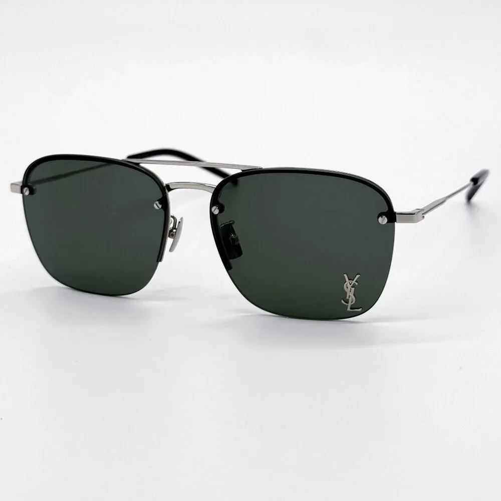 NEW SAINT LAURENT SL309 M 002 SUNGLASSES SL309 001 SILVER UNISEX SL309M 002